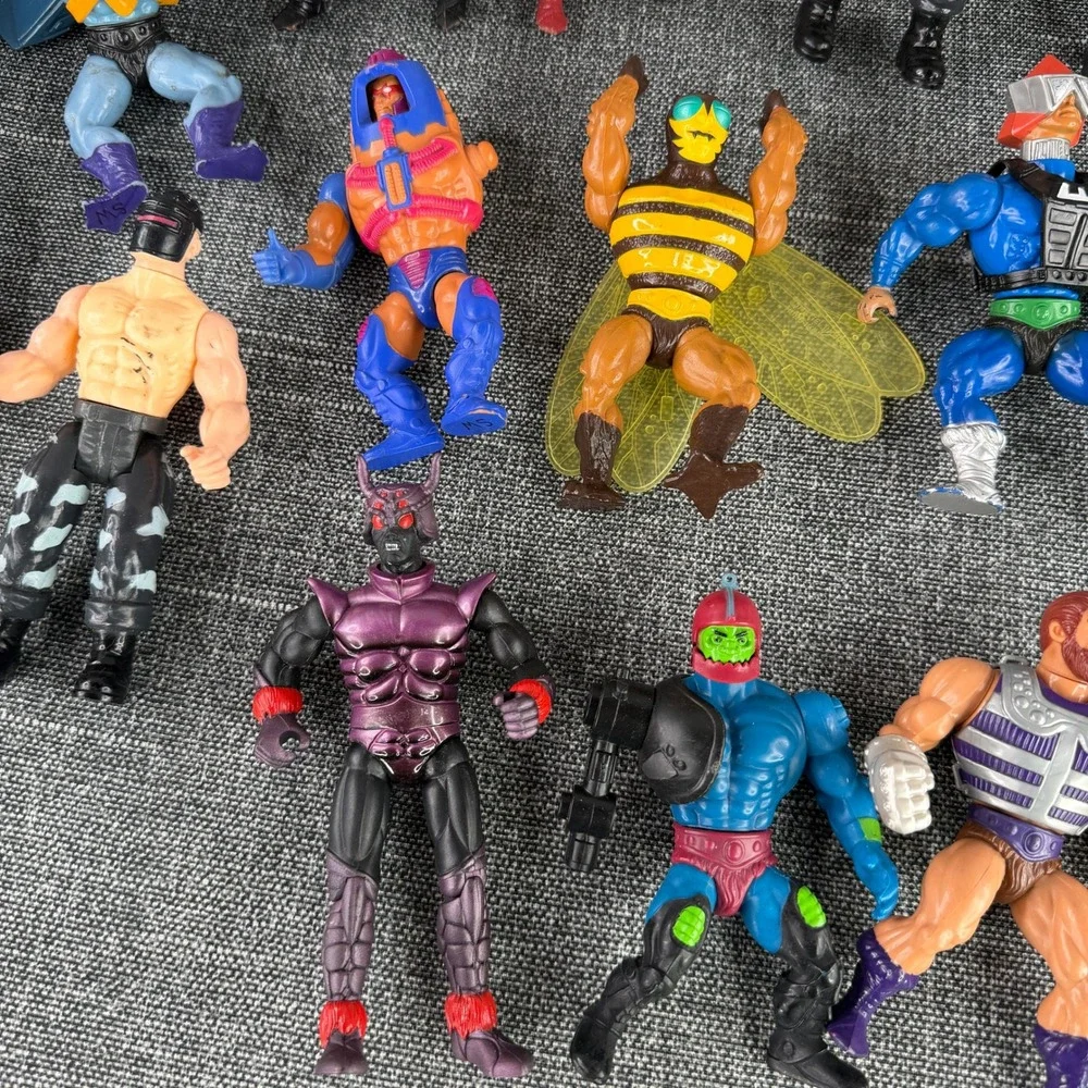 Mattel Masters of the Universe Action Figure Lot 80s He-Man Skeletor Battle Cat